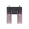 Besa Lighting Juni 10 Vanity, Plum Bubble, Black, 2x60W Incandescent 2WG-JUNI10PL-BK - alternate 1